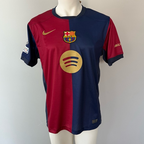 Robert Lewandowski FC Barcelona Champions League New Men’s Nike Soccer Jersey - Picture 1 of 10